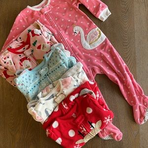 18m Carter's Fleece Footie Pajamas {set of 5}